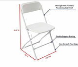 HD Pro Black Plastic Folding Chair