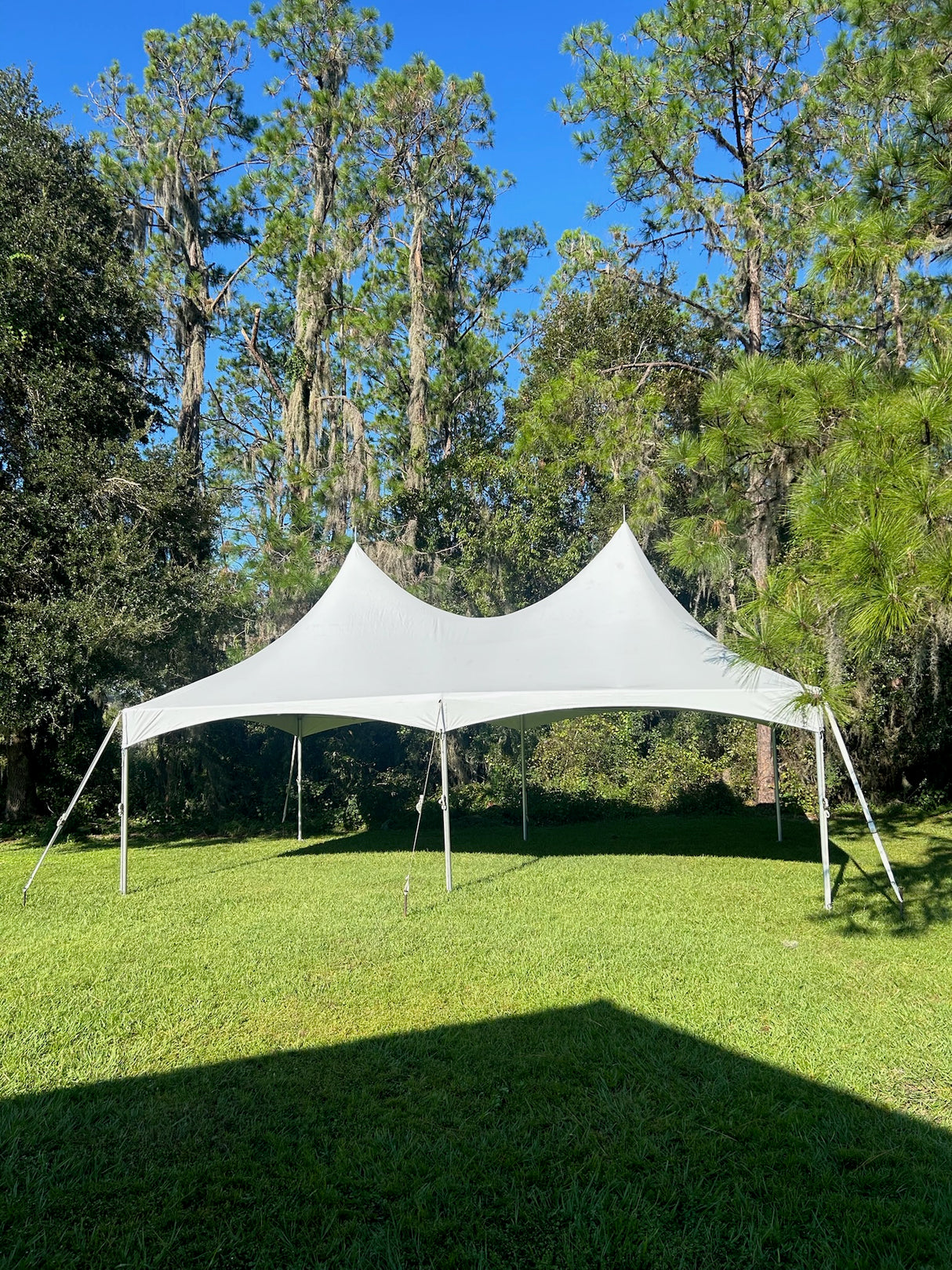 20' x 30' High Peak Cross Cable Tent