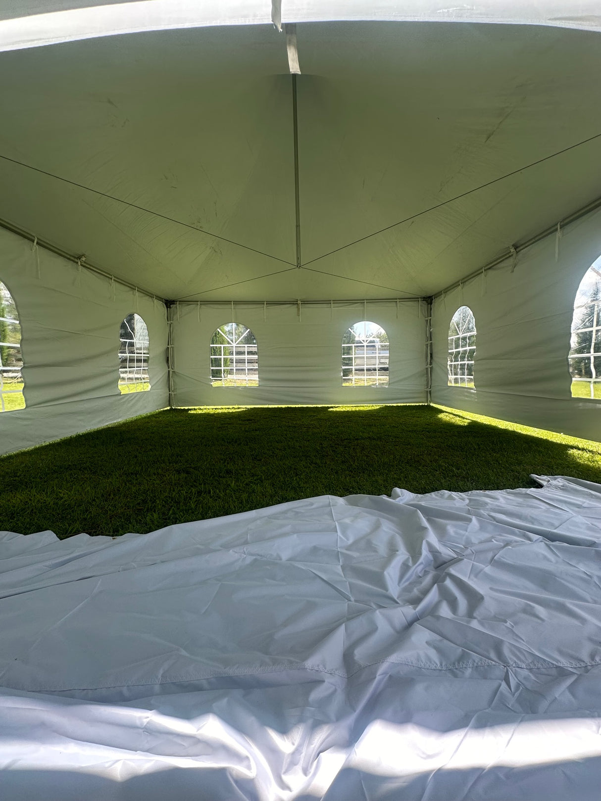 8' x 40' Window Sidewall for High Peak Tent