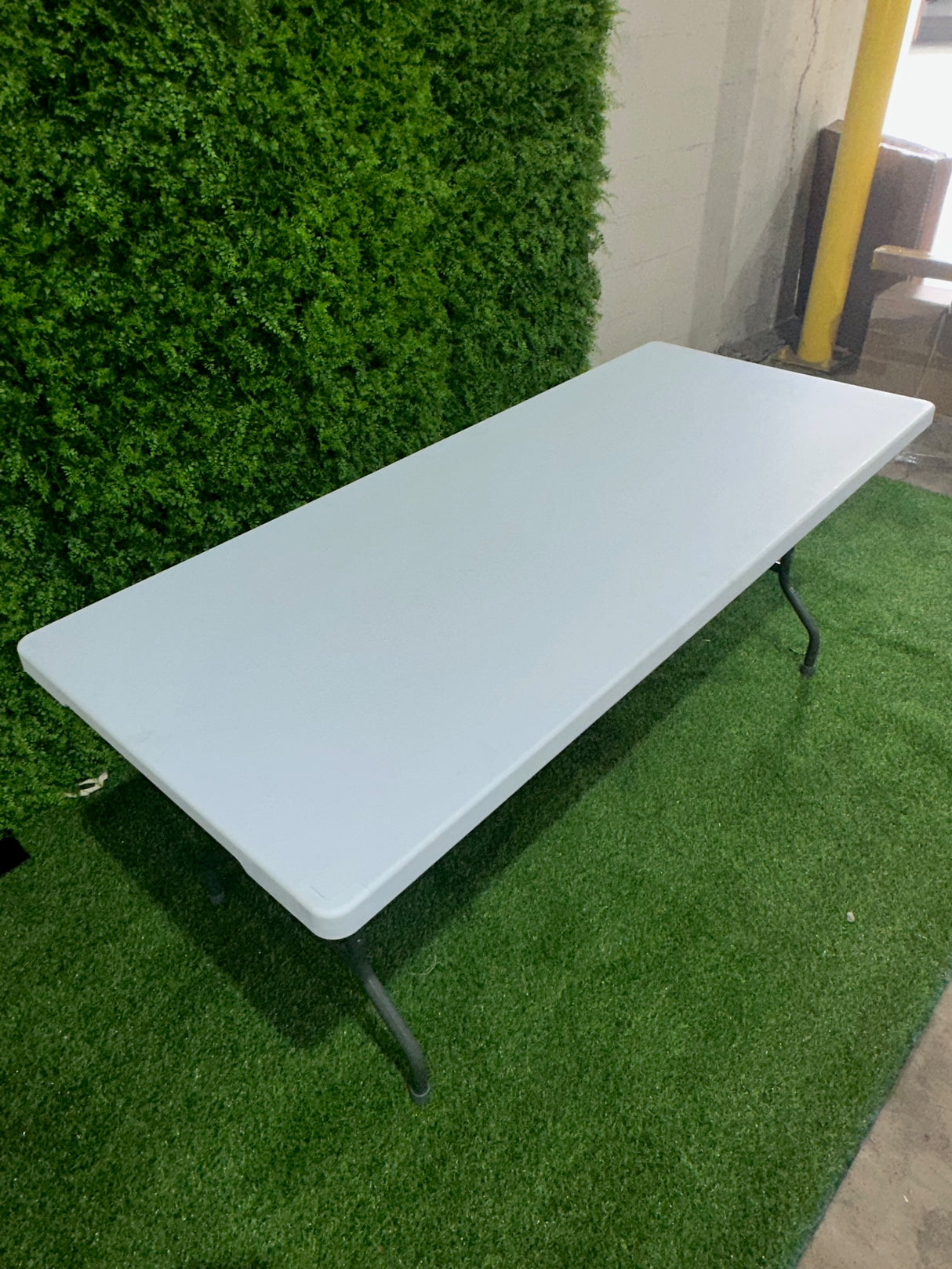 6ft Heavy Duty White Plastic Banquet Table