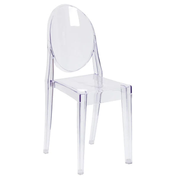 Stackable Clear Ghost Banquet Chair