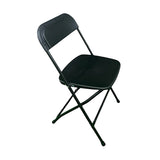 HD Pro Black Plastic Folding Chair